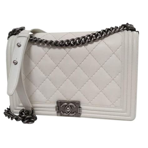 chanel boy white price